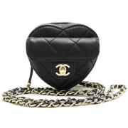 Chanel Vintage Pre-owned Laeder chanel-vskor Black, Dam