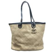 Chanel Vintage Pre-owned Laeder chanel-vskor Beige, Dam