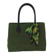 Miu Miu Pre-owned Pre-owned Canvas handvskor Green, Dam