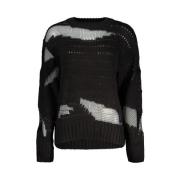 Guess Svart Viskos Pullover Black, Dam