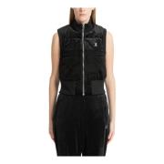 Juicy Couture Swarovski Logo Dragkedja Vest Black, Dam