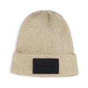 Marc Jacobs Barn Beige Räfflad Bomull Beanie Mössa Beige, Dam