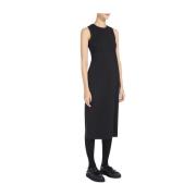 Max Mara Elegant Svart Slim Fit Klänning Black, Dam