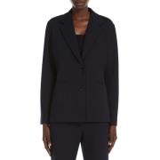 Max Mara Blå Joice Blazer Jersey Milano Blue, Dam