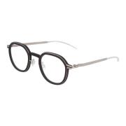 Mykita Modernt rund metallramglasögon Black, Unisex