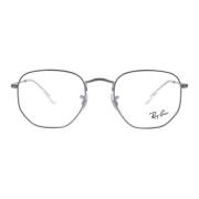 Ray-Ban Metallram Oregelbunden Form Glasögon Gray, Herr