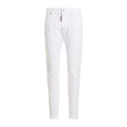 Dsquared2 Vit Slim Fit Denim Jeans White, Herr