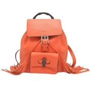 Gucci Vintage Pre-owned Laeder gucci-vskor Orange, Dam