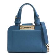 Chanel Vintage Pre-owned Laeder chanel-vskor Blue, Dam