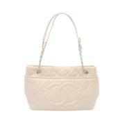 Chanel Vintage Pre-owned Laeder chanel-vskor Beige, Dam