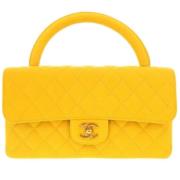 Chanel Vintage Pre-owned Laeder chanel-vskor Yellow, Dam