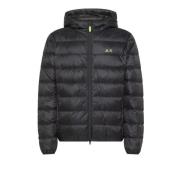 Sun68 Svart Hood Down Kappa Black, Herr