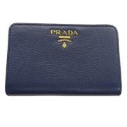 Prada Vintage Pre-owned Laeder plnbcker Blue, Dam