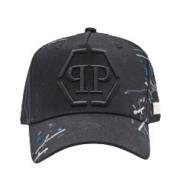 Philipp Plein Svarta Snygga Hattar Black, Herr