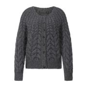 Hannes Roether Ull Cardigan med Knappar Gray, Dam