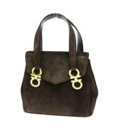 Salvatore Ferragamo Pre-owned Pre-owned Mocka handvskor Brown, Dam