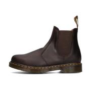 Dr. Martens Bruna Chelsea Boots med Räfflad Sula Brown, Herr