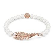 Swarovski Idyllia Damarmband Fjäder Roséguld Vit Storlek M 5663482 Gra...