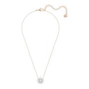 Swarovski Damhalsband med hänge Sunshine vit roséguldpläterad 5451376 ...