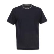 Brunello Cucinelli Stiliga T-shirts Kollektion Black, Herr