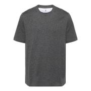 Brunello Cucinelli Stiliga T-shirts Kollektion Gray, Herr