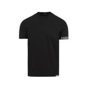 Dsquared2 Herr Rund Hals T-shirt Black, Herr