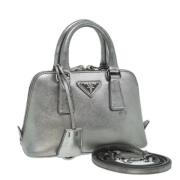 Prada Vintage Pre-owned Laeder handvskor Gray, Dam