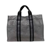 Hermès Vintage Pre-owned Canvas totevskor Gray, Dam