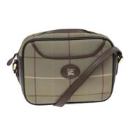 Burberry Vintage Pre-owned Canvas crossbodyvskor Beige, Dam