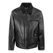 Junya Watanabe Logo Dragkedja Jacka Black, Herr