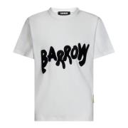 Barrow Klassisk Vit T-shirt med en Modern Touch White, Herr