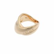 Celine Vintage Pre-owned Guld ringar Yellow, Dam