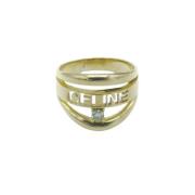 Celine Vintage Pre-owned Guld ringar Yellow, Herr