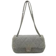 Chanel Vintage Pre-owned Tyg chanel-vskor Gray, Dam