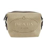 Prada Vintage Pre-owned Canvas prada-vskor Beige, Dam