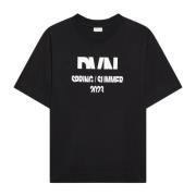 Dries Van Noten Boxy Bomull T-shirt för Män Black, Herr