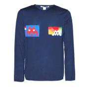 Comme des Garçons Long Sleeve Tops Blue, Herr