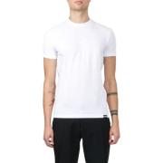 Dsquared2 Herr Rund Hals T-shirt White, Herr