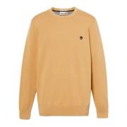 Timberland Broderad Crewneck Tröja Beige, Herr