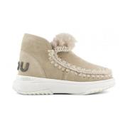 Mou Beige Eskimo Jogger Stövlar Beige, Dam