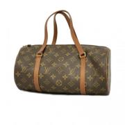 Louis Vuitton Vintage Pre-owned Tyg axelremsvskor Brown, Dam