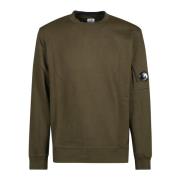 C.p. Company Crew Neck Sweatshirts för Män Green, Herr