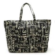 Chanel Vintage Pre-owned Canvas chanel-vskor Black, Dam