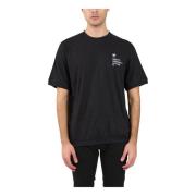 N21 Bomull T-shirt med Brodyr Black, Herr