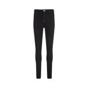 Philipp Plein Svarta High-Waist Jegging Byxor Black, Dam