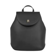 Tommy Hilfiger Svart Damryggsäck Black, Dam