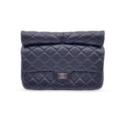 Chanel Vintage Pre-owned Laeder kuvertvskor Blue, Dam