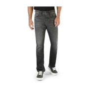 Diesel Svarta Straight Leg Jeans Regular Fit Black, Herr