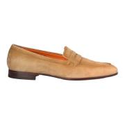 Santoni Mocka Loafers Beige, Herr