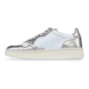 Autry Låga Bicolor Silver Sneakers Gray, Dam